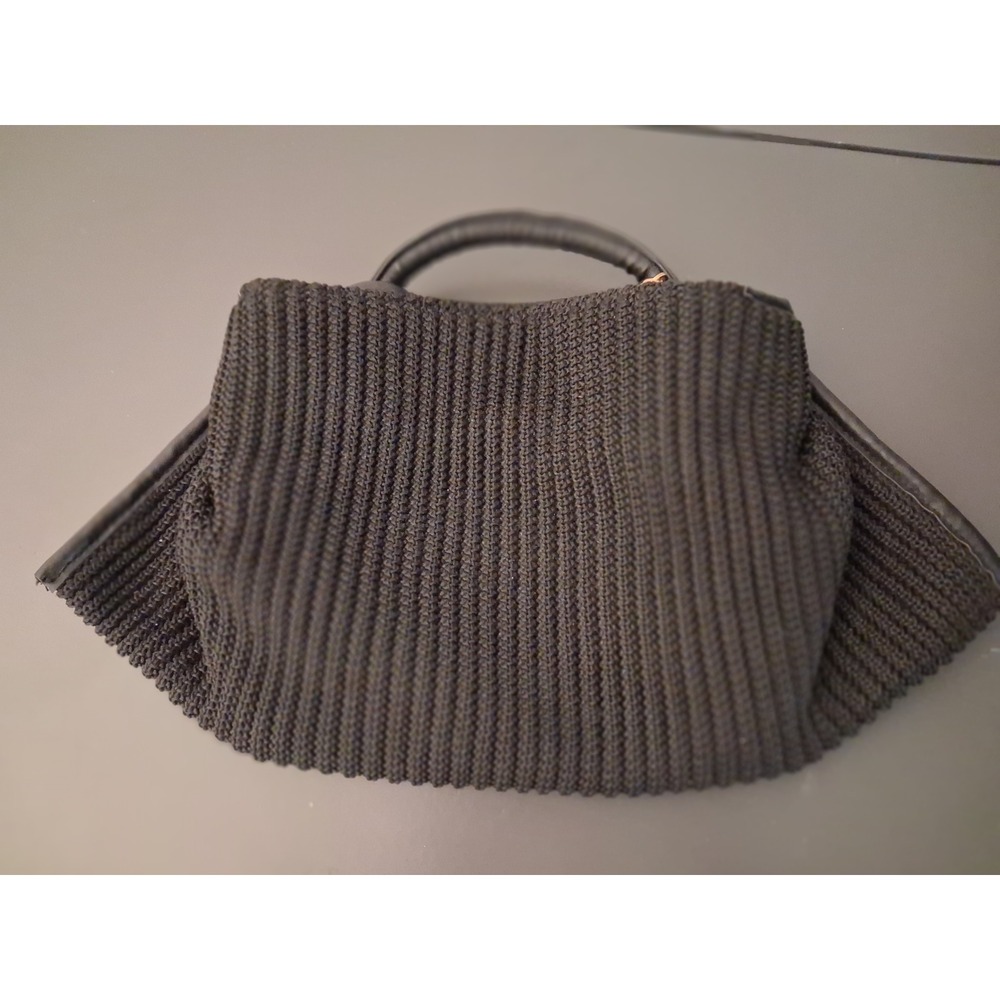 Future Collective Gabriella Karefa-Johnson Black Knit Top Handle Handbag Bag - Picture 4 of 8